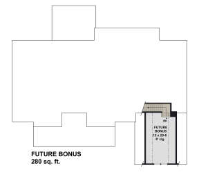 Bonus Room for House Plan #098-00330