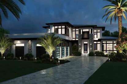 Florida House Plan #5565-00024 Elevation Photo