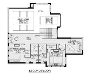 Second Floor for House Plan #5565-00024