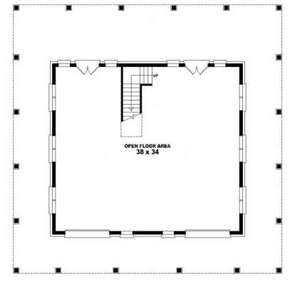 Unfinished Basement for House Plan #053-00269