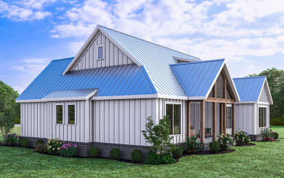 Modern Farmhouse House Plan #009-00302 Elevation Photo