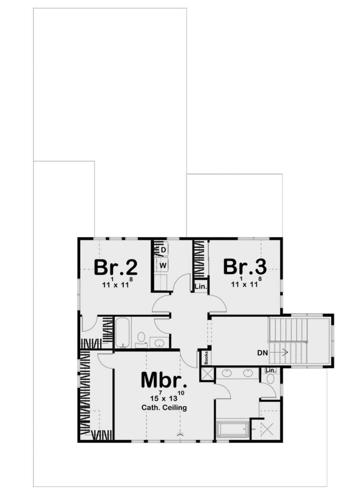 Second Floor for House Plan #963-00503
