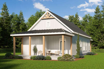 Modern Farmhouse House Plan #009-00303 Elevation Photo