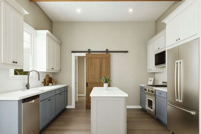Modern Farmhouse House Plan #009-00303 Additional Photo