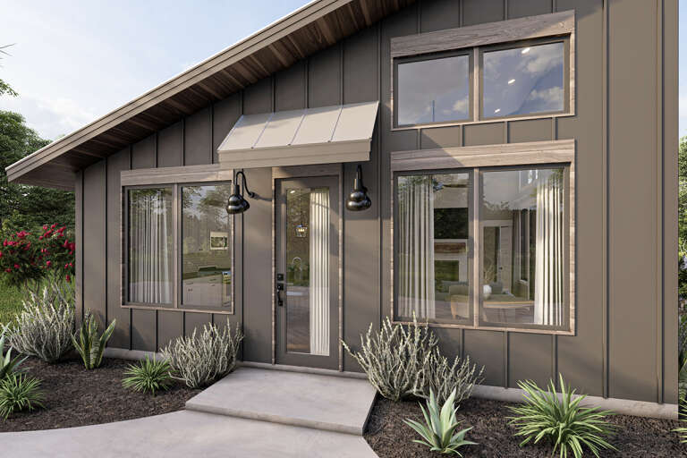 Modern House Plan #1462-00033 Elevation Photo