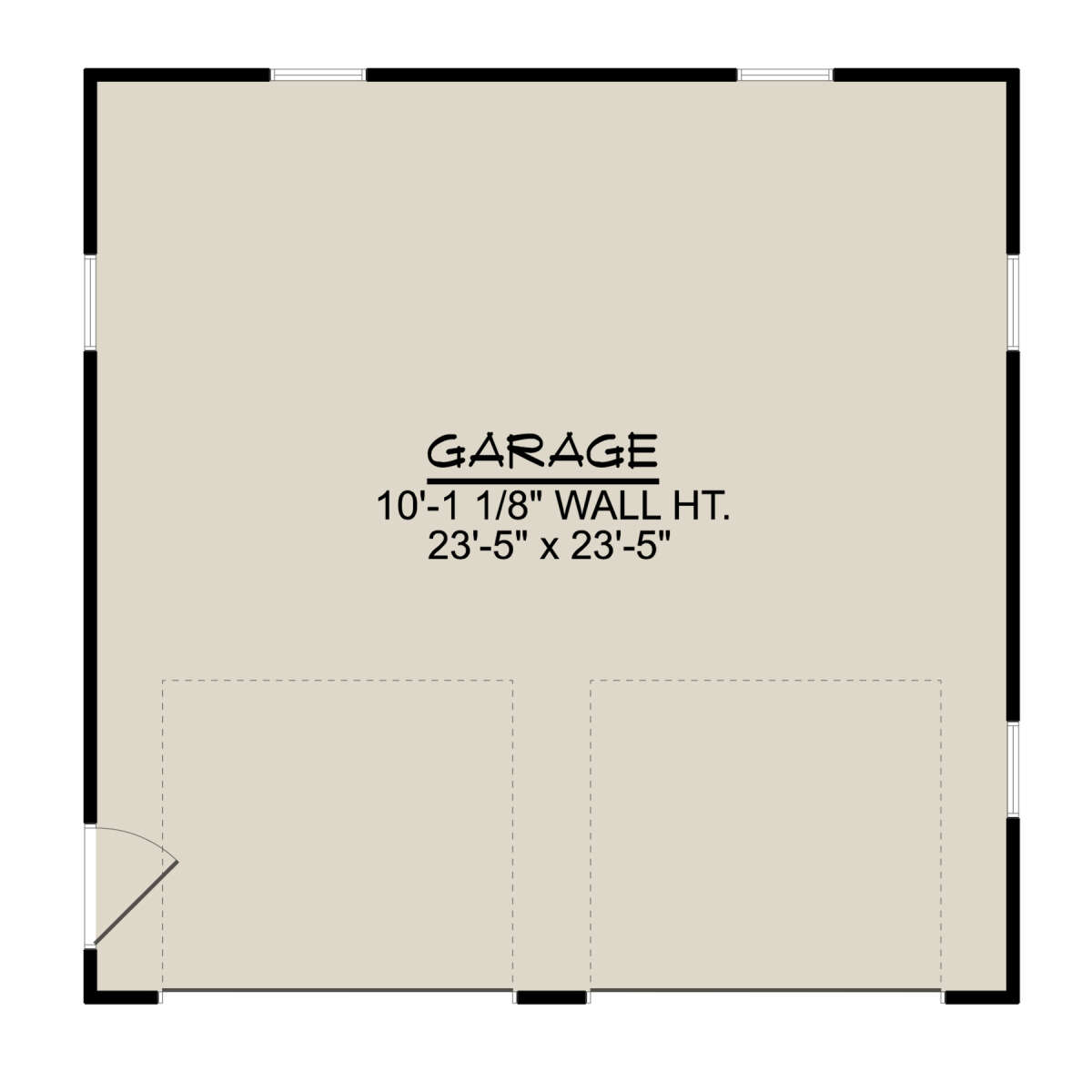 Garage Floor for House Plan #5032-00090
