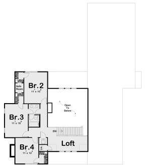 Second Floor for House Plan #963-00504