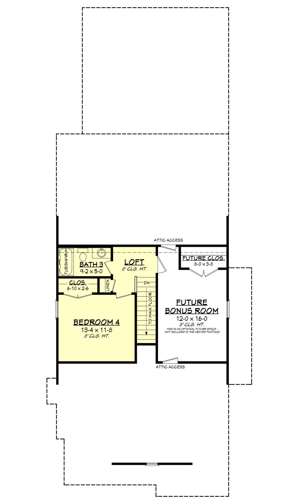 Second Floor for House Plan #041-00245
