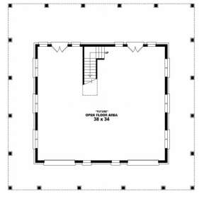 Unfinished Basement for House Plan #053-00270