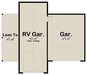Garage Floor for House Plan #963-00506
