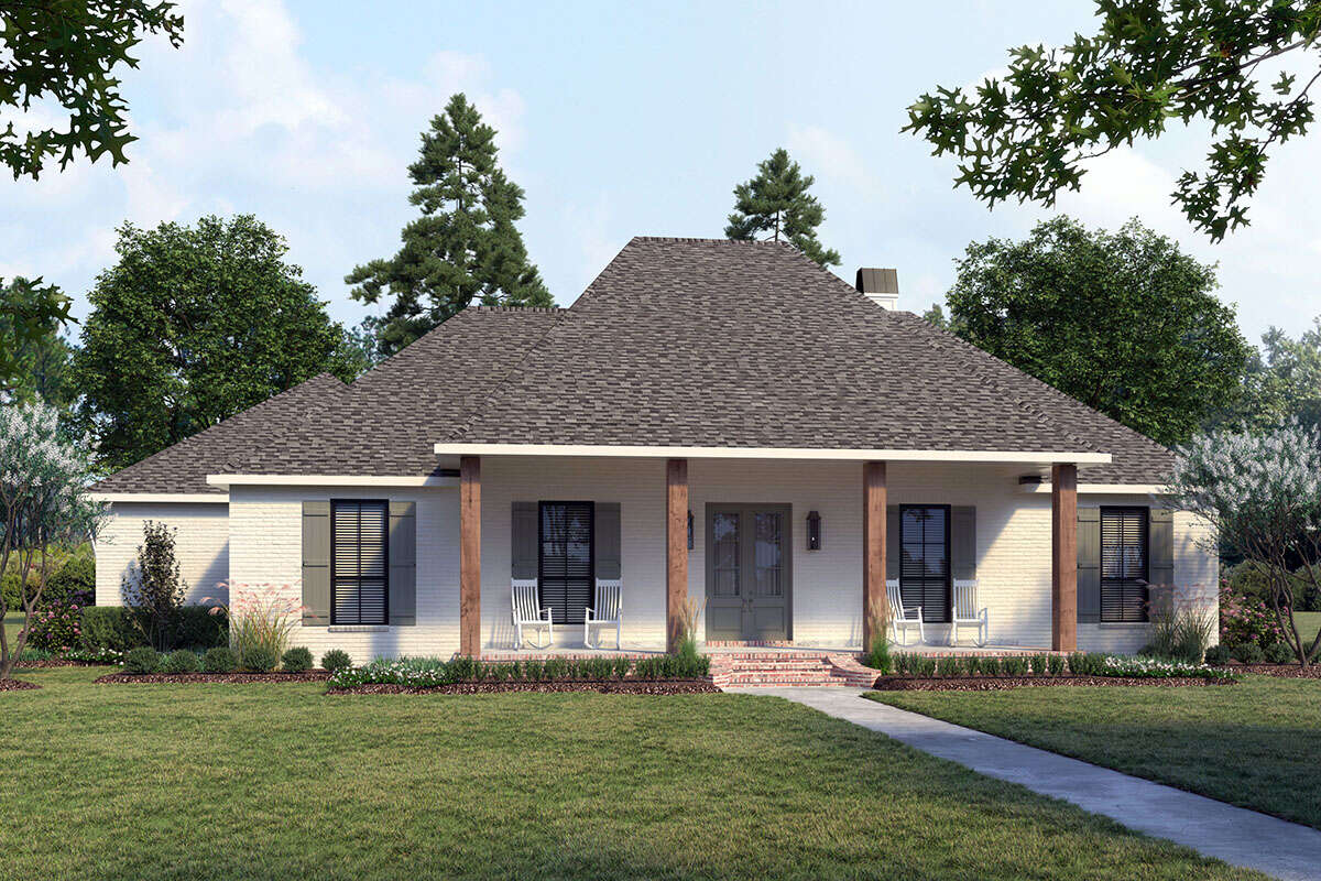 French Country House Plan #4534-00054 Elevation Photo