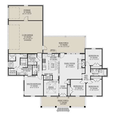 Main Floor for House Plan #4534-00054