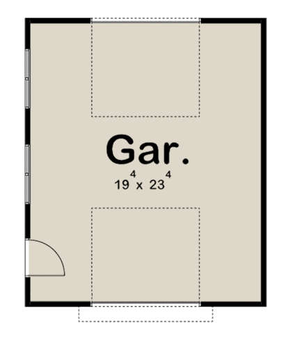 Garage Floor for House Plan #963-00508