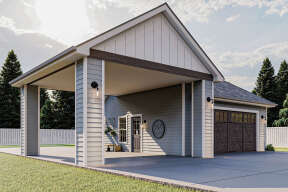 Farmhouse House Plan #963-00509 Elevation Photo