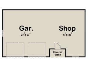 Garage Floor for House Plan #963-00510