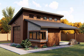 Modern House Plan #963-00511 Elevation Photo