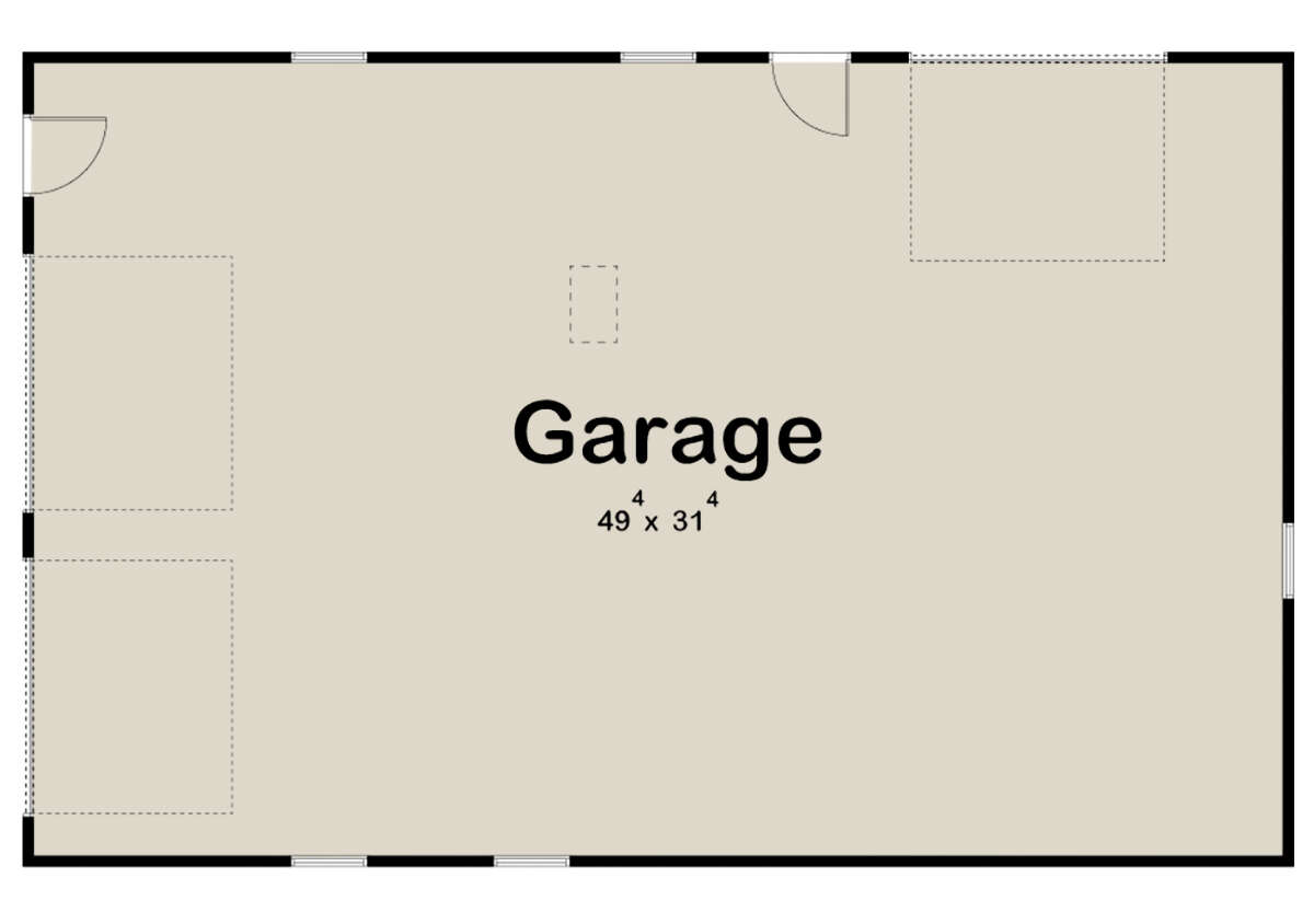 Garage Floor for House Plan #963-00514