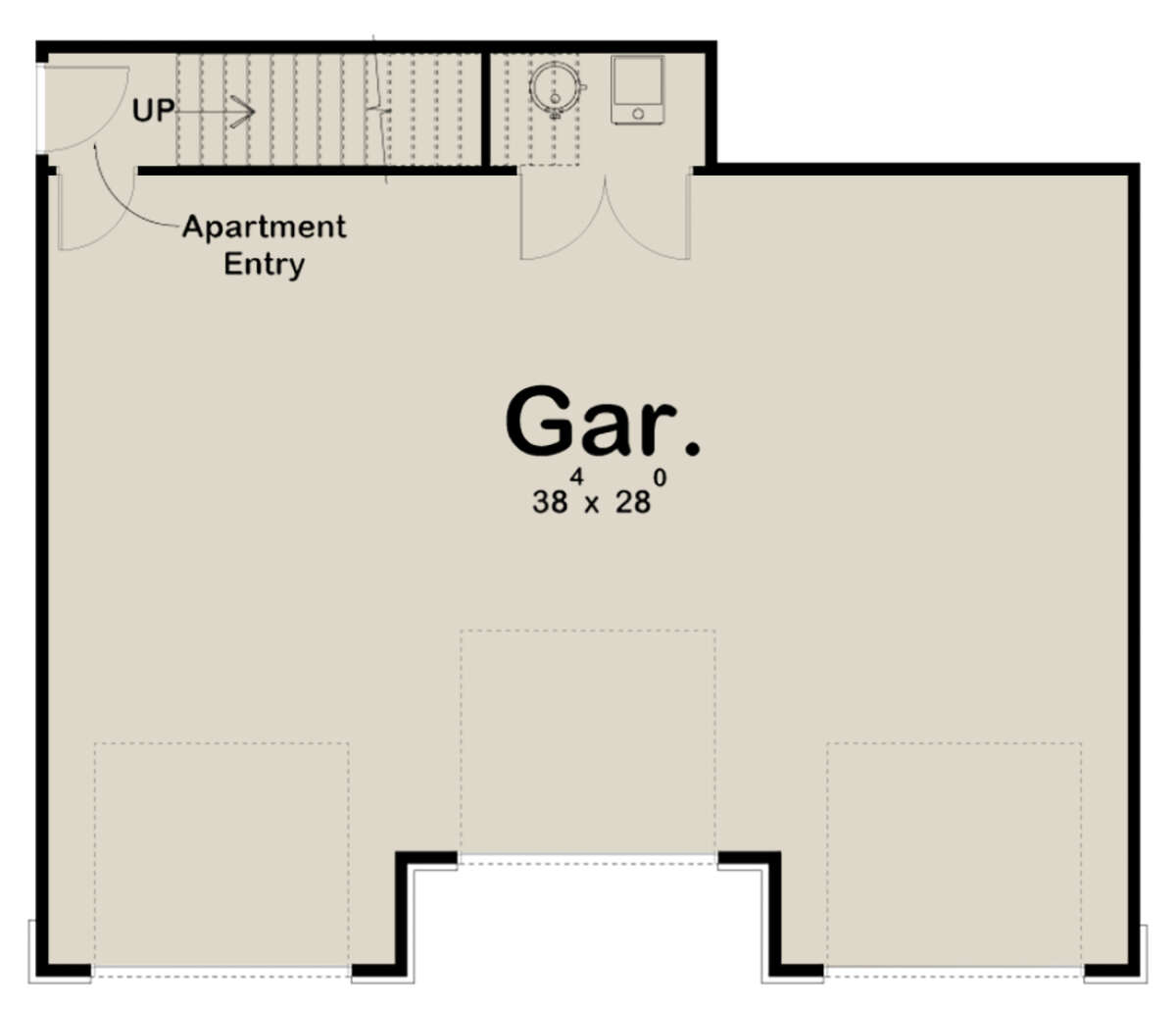 Garage Floor for House Plan #963-00517