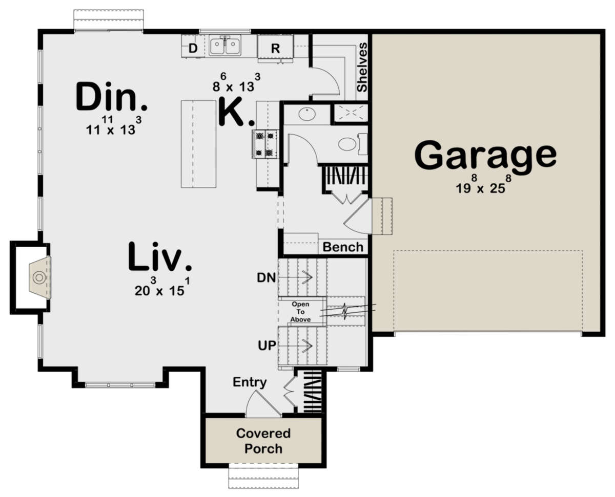 Main Floor for House Plan #963-00522