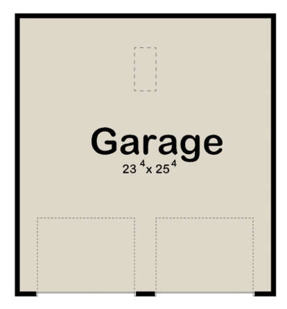 Garage Floor for House Plan #963-00523