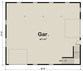 Garage Floor for House Plan #963-00525