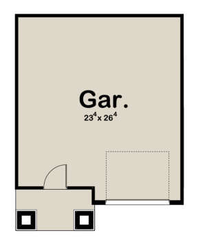 Garage Floor for House Plan #963-00526