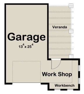 Garage Floor for House Plan #963-00529