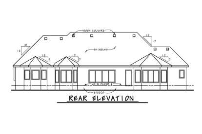 French Country House Plan #402-01694 Elevation Photo