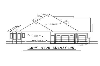 French Country House Plan #402-01694 Elevation Photo