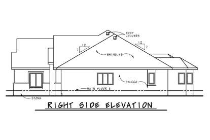 French Country House Plan #402-01694 Elevation Photo