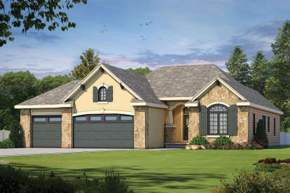 European House Plan #402-01695 Elevation Photo