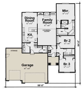 Main Floor for House Plan #402-01695