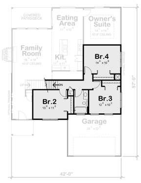 Second Floor for House Plan #402-01696