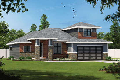 Contemporary House Plan #402-01697 Elevation Photo