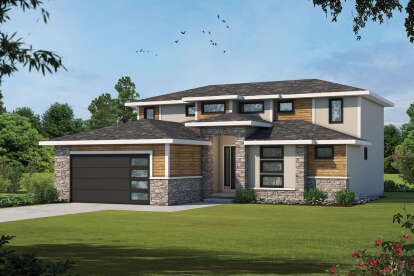 4 Bed, 3 Bath, 2626 Square Foot House Plan - #402-01698