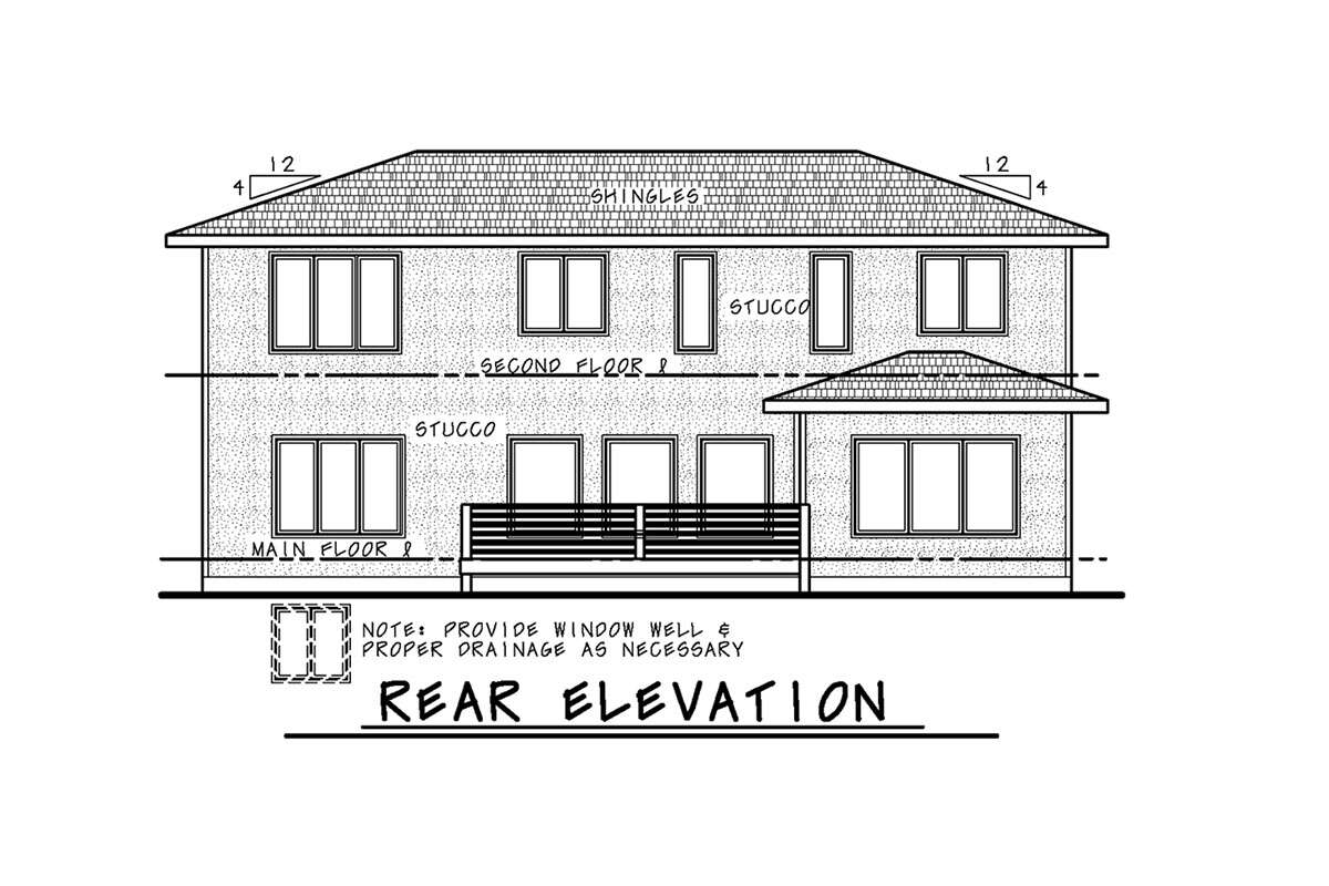 Contemporary House Plan #402-01698 Elevation Photo