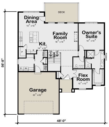 House Plan House Plan #25402 Drawing 1