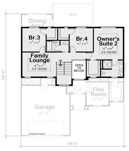 House Plan House Plan #25402 Drawing 2