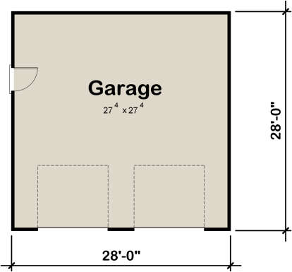 Garage Floor for House Plan #402-01700