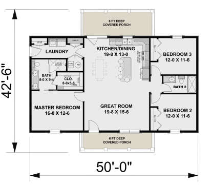 Main Floor for House Plan #1776-00116