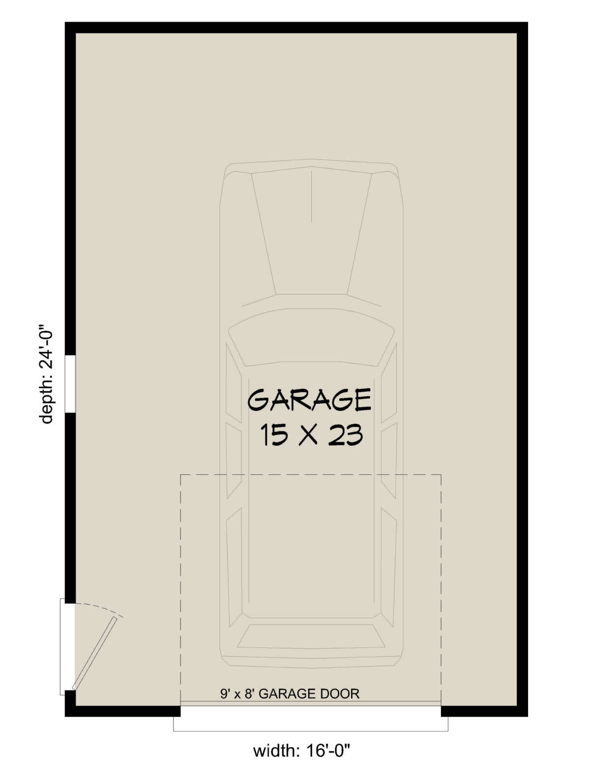 Garage Floor for House Plan #940-00330