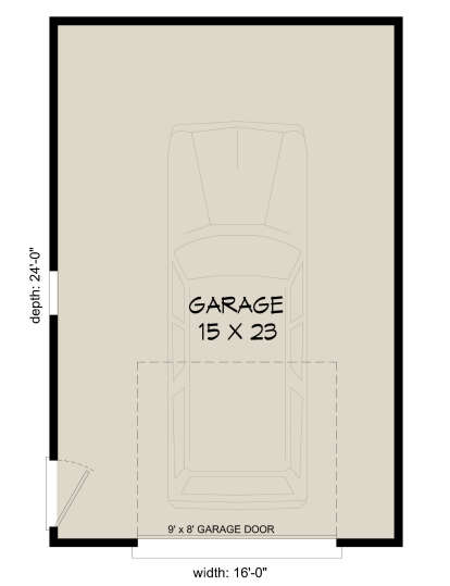 Garage Floor for House Plan #940-00330