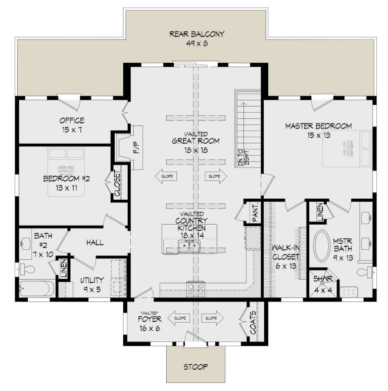 House Plan House Plan #25408 Drawing 1