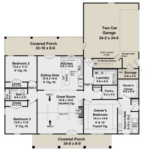 Main Floor for House Plan #348-00292