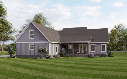 Country House Plan #348-00293 Elevation Photo