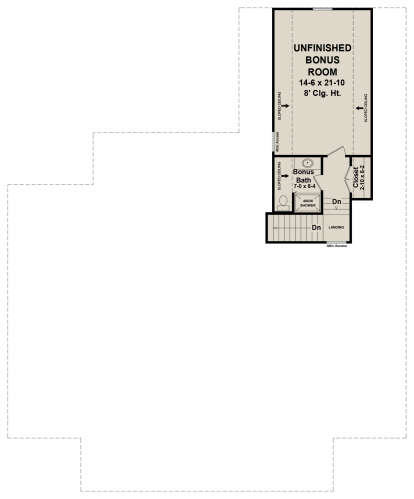 Bonus Room for House Plan #348-00293