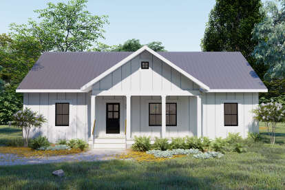 Modern Farmhouse House Plan #1776-00117 Elevation Photo