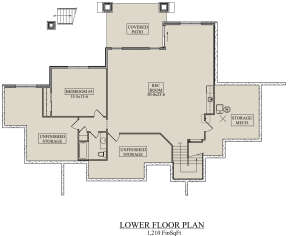Basement for House Plan #5631-00144