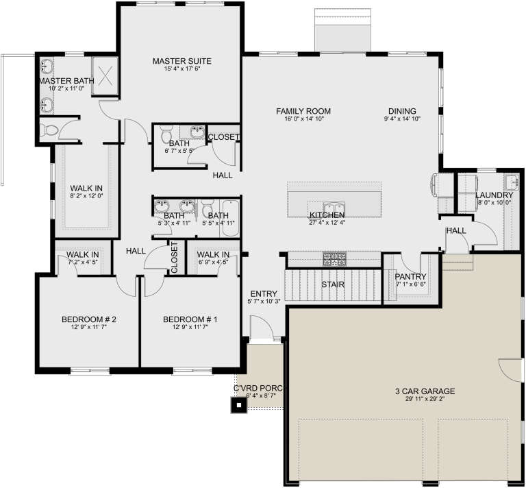 House Plan House Plan #25416 Drawing 1