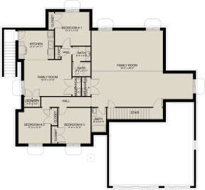 Basement for House Plan #2802-00075